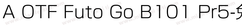 A OTF Futo Go B101 Pr5字体转换